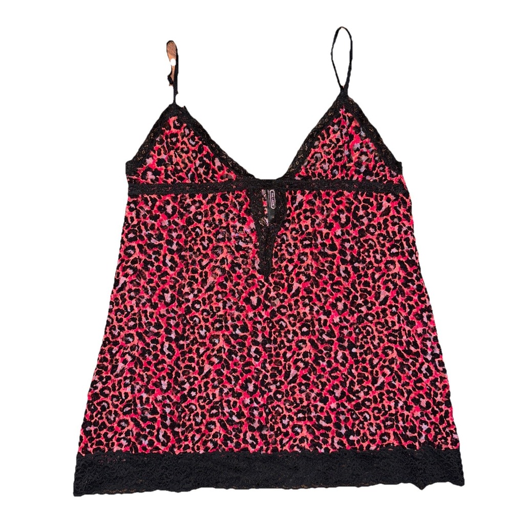 Victoria's Secret Red Animal Print Lace Babydoll Nightie Lingerie Lacie Y2K